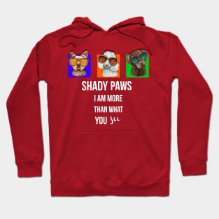 Shady Paws Dogs Wearing Oversized Sunglasses Hoodie